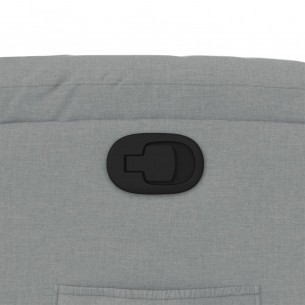 Fauteuil inclinable Gris clair Tissu