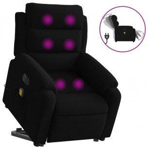 Fauteuil inclinable de massage électrique noir velours
