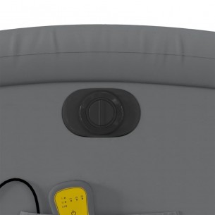 Fauteuil inclinable de massage électrique gris similicuir