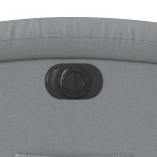 Fauteuil inclinable électrique gris clair tissu