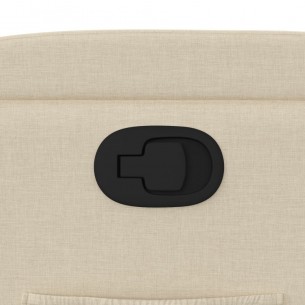 Fauteuil inclinable Crème Tissu