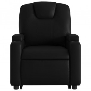 Fauteuil inclinable de massage électrique noir similicuir