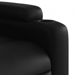Fauteuil inclinable Noir Similicuir