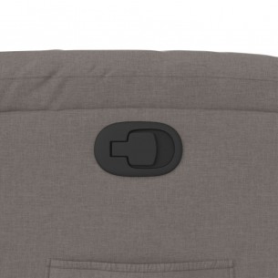 Fauteuil inclinable taupe tissu