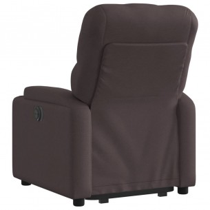 Fauteuil inclinable marron foncé tissu