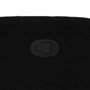 Fauteuil inclinable noir tissu