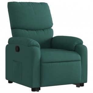 Fauteuil inclinable vert foncé tissu