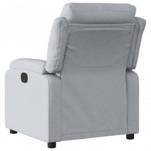 Fauteuil inclinable électrique Gris clair Tissu