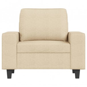 Fauteuil Crème 60 cm Tissu