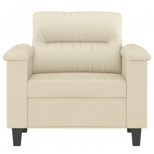Fauteuil Crème 60 cm Similicuir