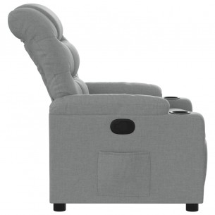 Fauteuil inclinable Gris clair Tissu