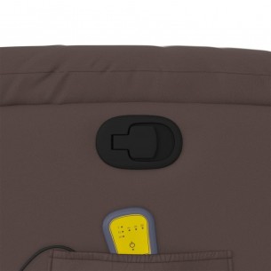 Fauteuil de massage inclinable Marron Similicuir