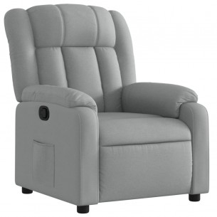 Fauteuil inclinable Gris clair Tissu