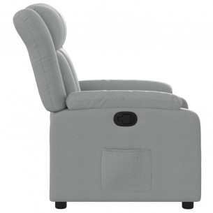 Fauteuil inclinable Gris clair Tissu