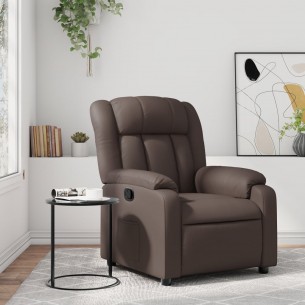 Fauteuil inclinable Marron Similicuir