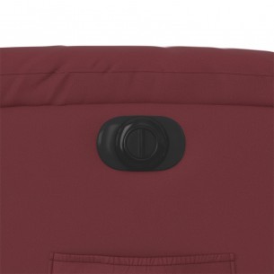 Fauteuil inclinable électrique Rouge bordeaux Similicuir