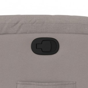 Fauteuil inclinable taupe tissu