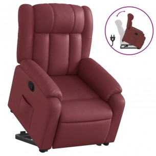 Fauteuil inclinable Rouge bordeaux Similicuir
