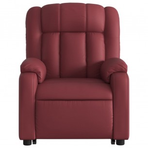 Fauteuil inclinable Rouge bordeaux Similicuir