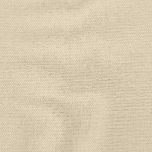 Ensemble de canapés 2 pcs avec coussins Crème Tissu