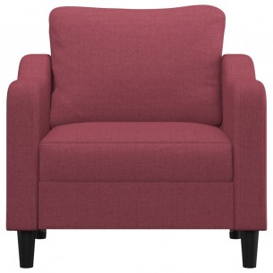 Fauteuil Rouge bordeaux 60 cm Tissu