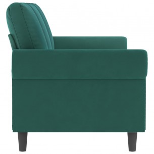 Canapé à 3 places Vert foncé 180 cm Velours