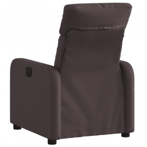 Fauteuil inclinable Marron foncé Tissu