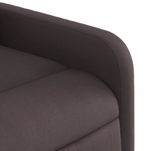 Fauteuil inclinable Marron foncé Tissu