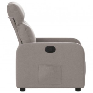 Fauteuil inclinable Taupe Tissu