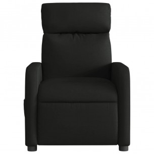 Fauteuil inclinable électrique Noir Tissu