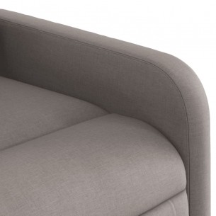 Fauteuil inclinable électrique Taupe Tissu
