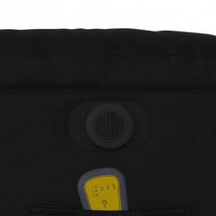 Fauteuil de massage inclinable électrique noir similicuir