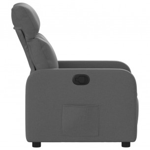 Fauteuil inclinable Gris foncé Tissu