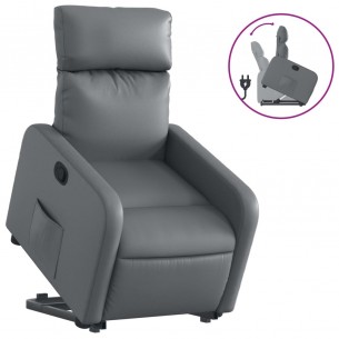 Fauteuil inclinable Gris Similicuir
