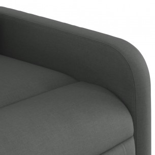 Fauteuil inclinable électrique gris foncé tissu