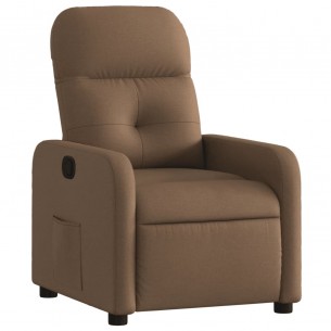 Fauteuil inclinable Marron Tissu