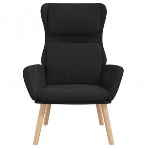 Chaise de relaxation Noir Velours