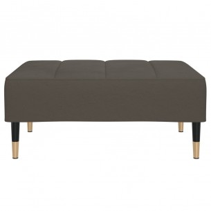 Repose-pied Gris foncé 78x56x32 cm Velours