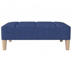 Repose-pied Bleu 78x56x32 cm Tissu
