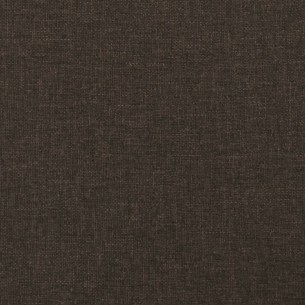 Repose-pied Marron 60x60x36 cm Tissu et similicuir