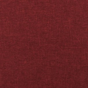 Repose-pied Bordeaux 60x60x36 cm Tissu et similicuir