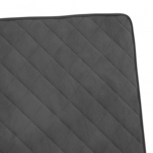 Chaise cantilever Gris foncé Velours