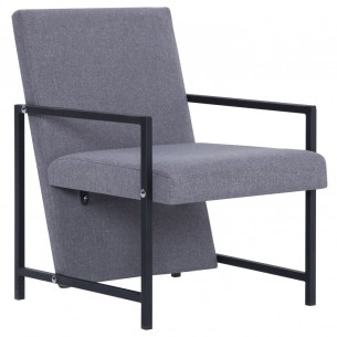 Fauteuil Gris clair Tissu