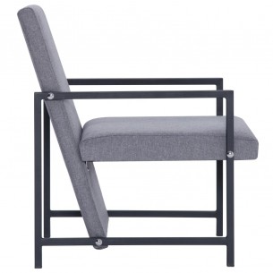 Fauteuil Gris clair Tissu