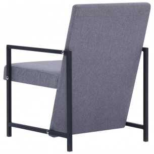 Fauteuil Gris clair Tissu