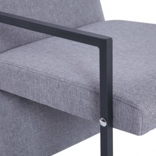 Fauteuil Gris clair Tissu