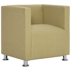 Fauteuil cube Vert Tissu