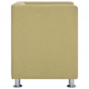 Fauteuil cube Vert Tissu