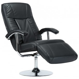 Fauteuil TV Noir Similicuir