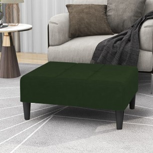 Repose-pied Vert foncé 78x56x32 cm Velours